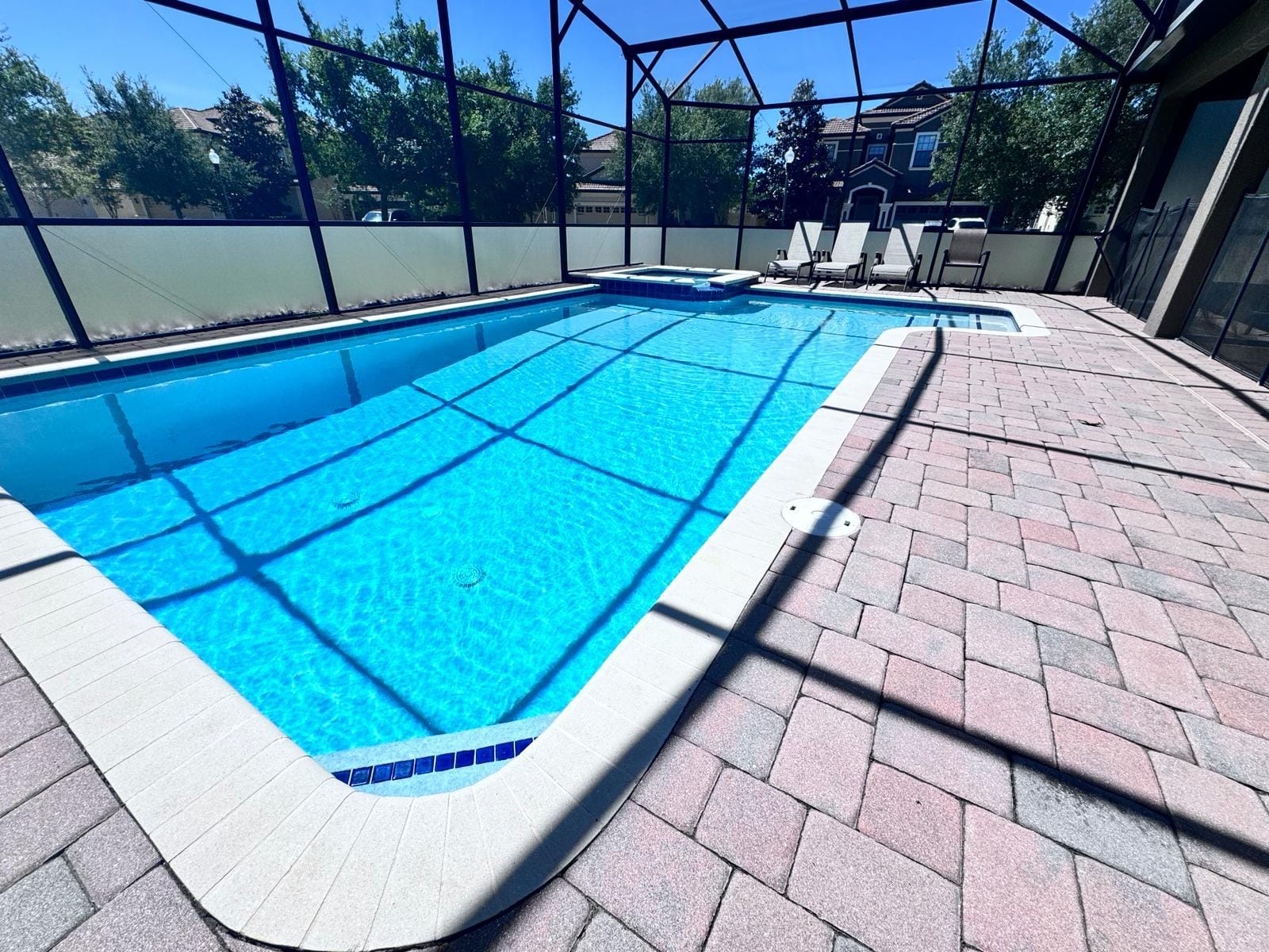 Champions Gate vacation rental with large private swimming pool and spa
